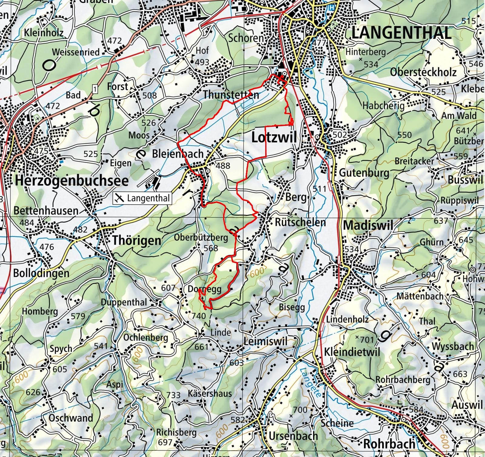 MTB-Tour  Langentahl Umgebung  07.03.2024